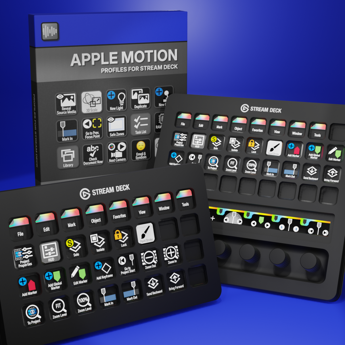 Apple Motion Profiles for Stream Deck XL - Reg - Plus - XL+