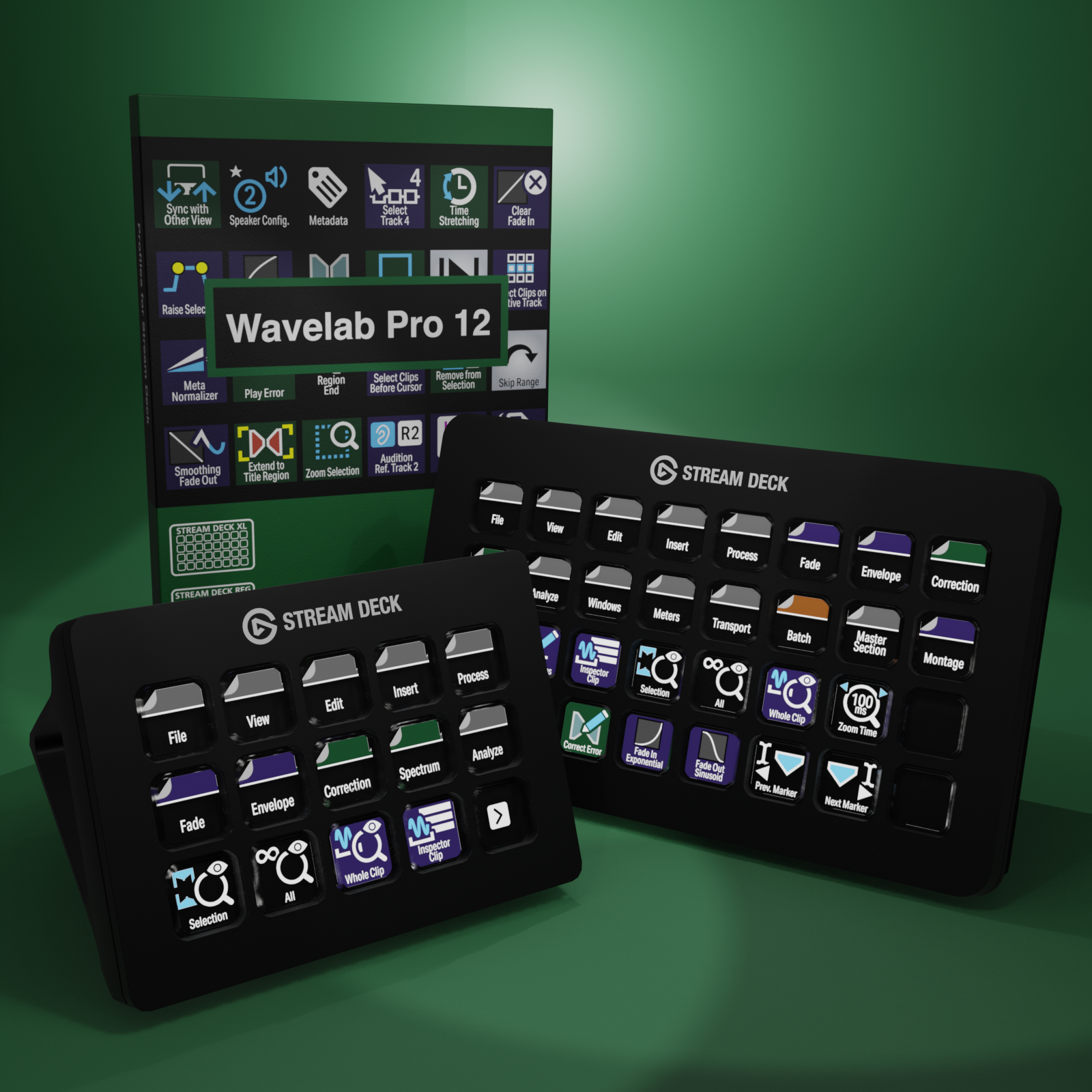 WaveLab Pro 12 Profiles for Stream Deck XL - Reg - Plus