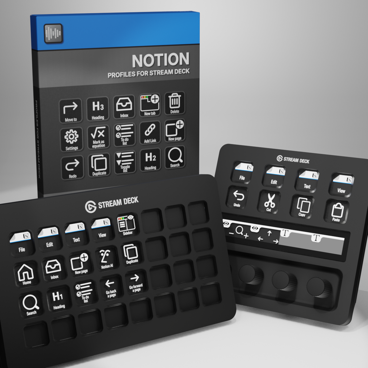 Notion Profiles for Stream Deck XL - Reg - Plus