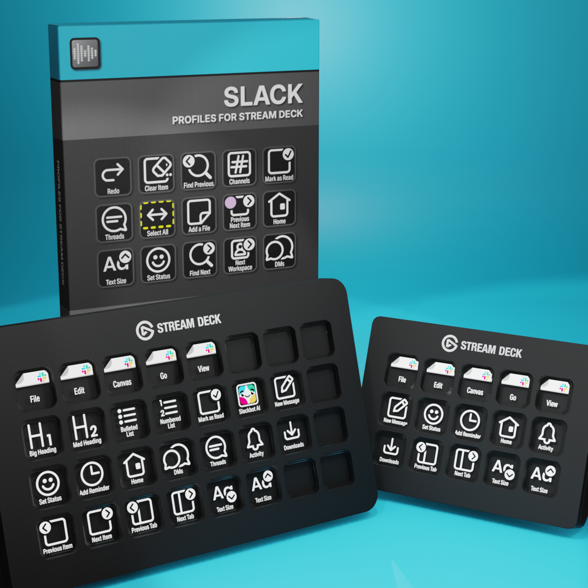 Slack Profiles for Stream Deck XL - Reg