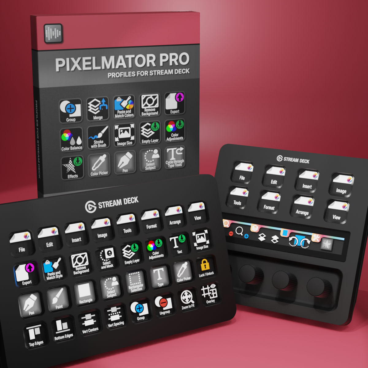 Pixelmator Pro Profiles for Stream Deck XL - Reg - Plus