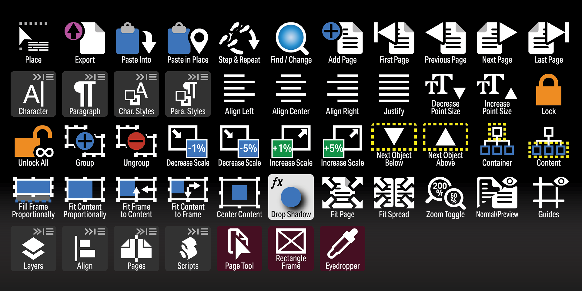 Adobe InDesign 2026 Sampler - Icons - Labelled.png