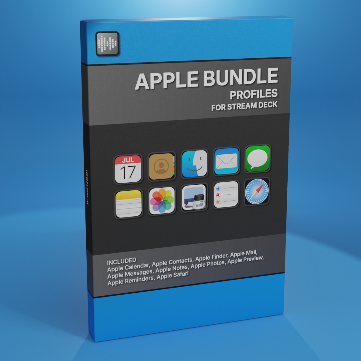 Apple Bundle Profiles  for Stream Deck XL - Reg