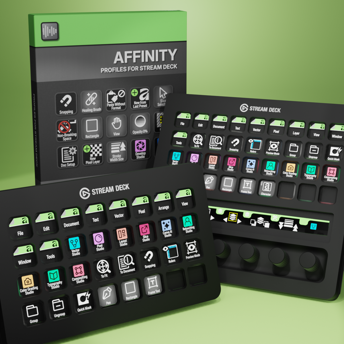 Affinity Profiles for Stream Deck XL - Reg - Plus - XL+