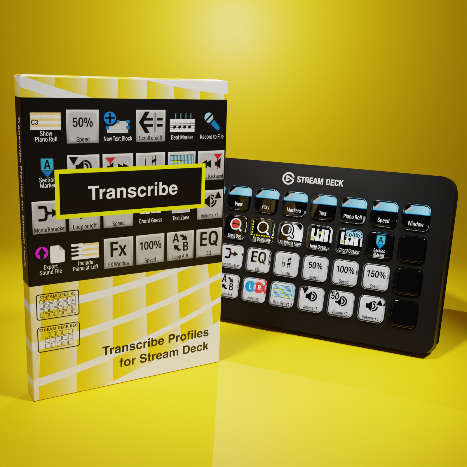 FREE Transcribe Icons for Stream Deck XL - Reg