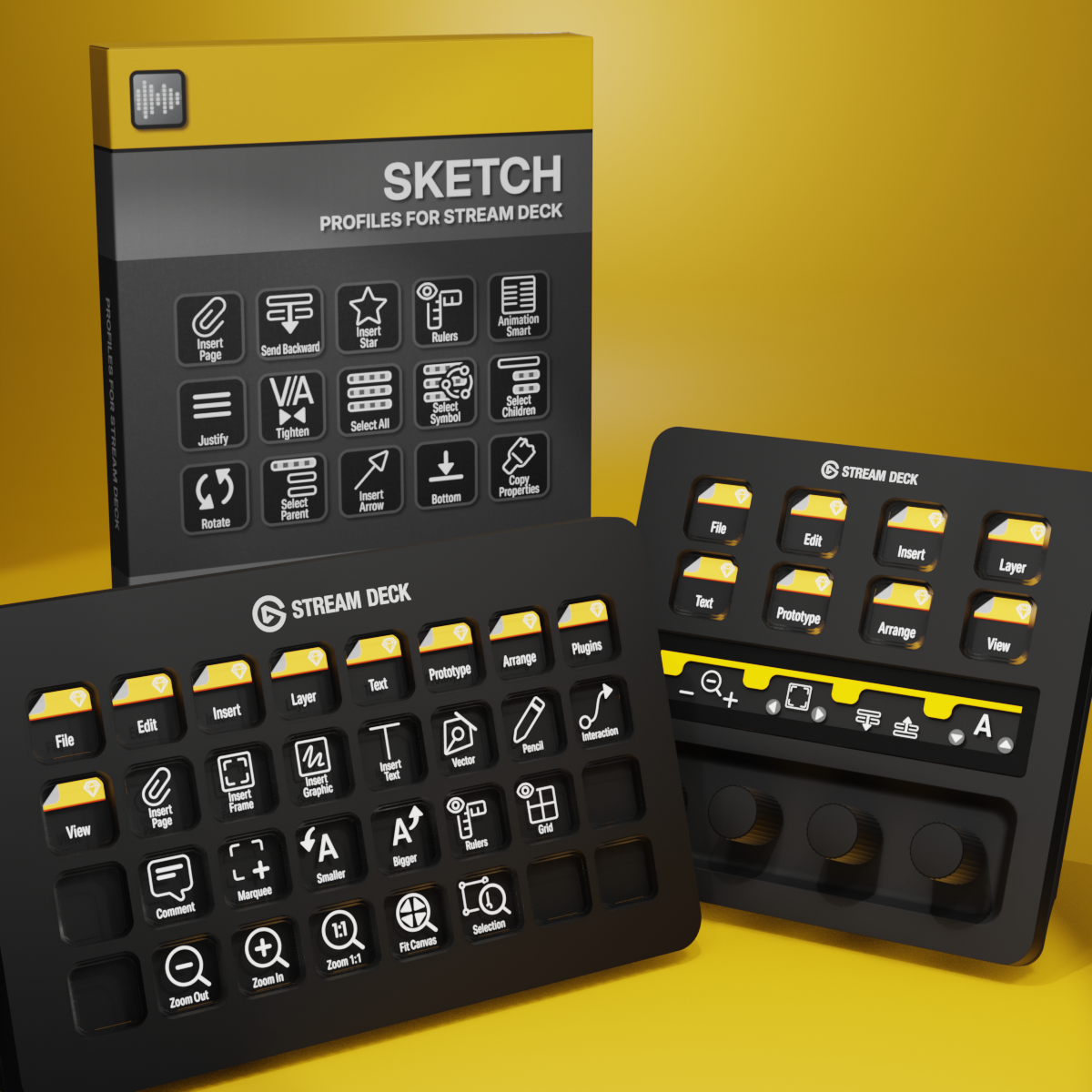 Sketch Profiles for Stream Deck XL - Reg - Plus