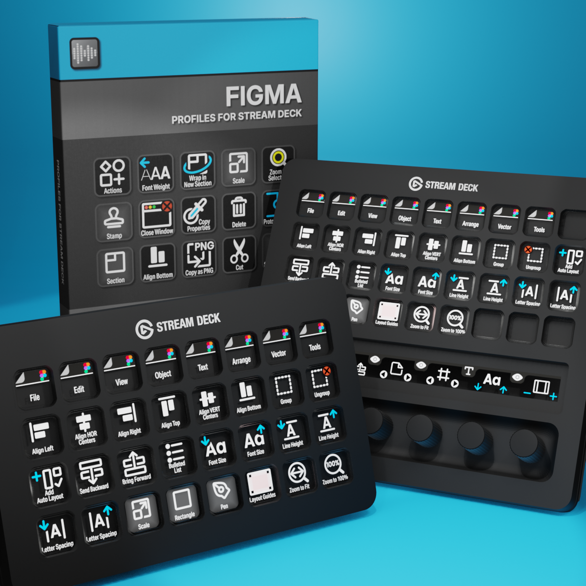 Figma Profiles for Stream Deck XL - Reg - Plus - XL+