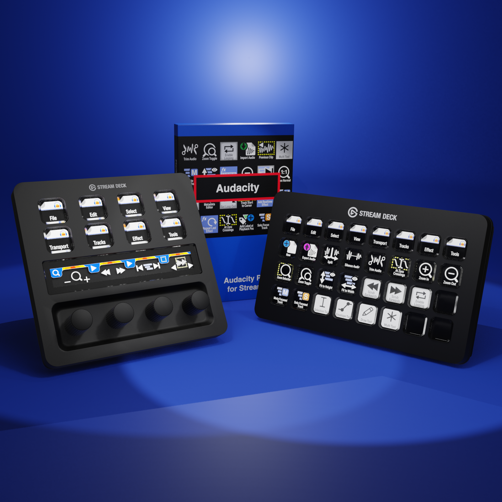 Audacity Profiles for Stream Deck XL - Reg - Plus