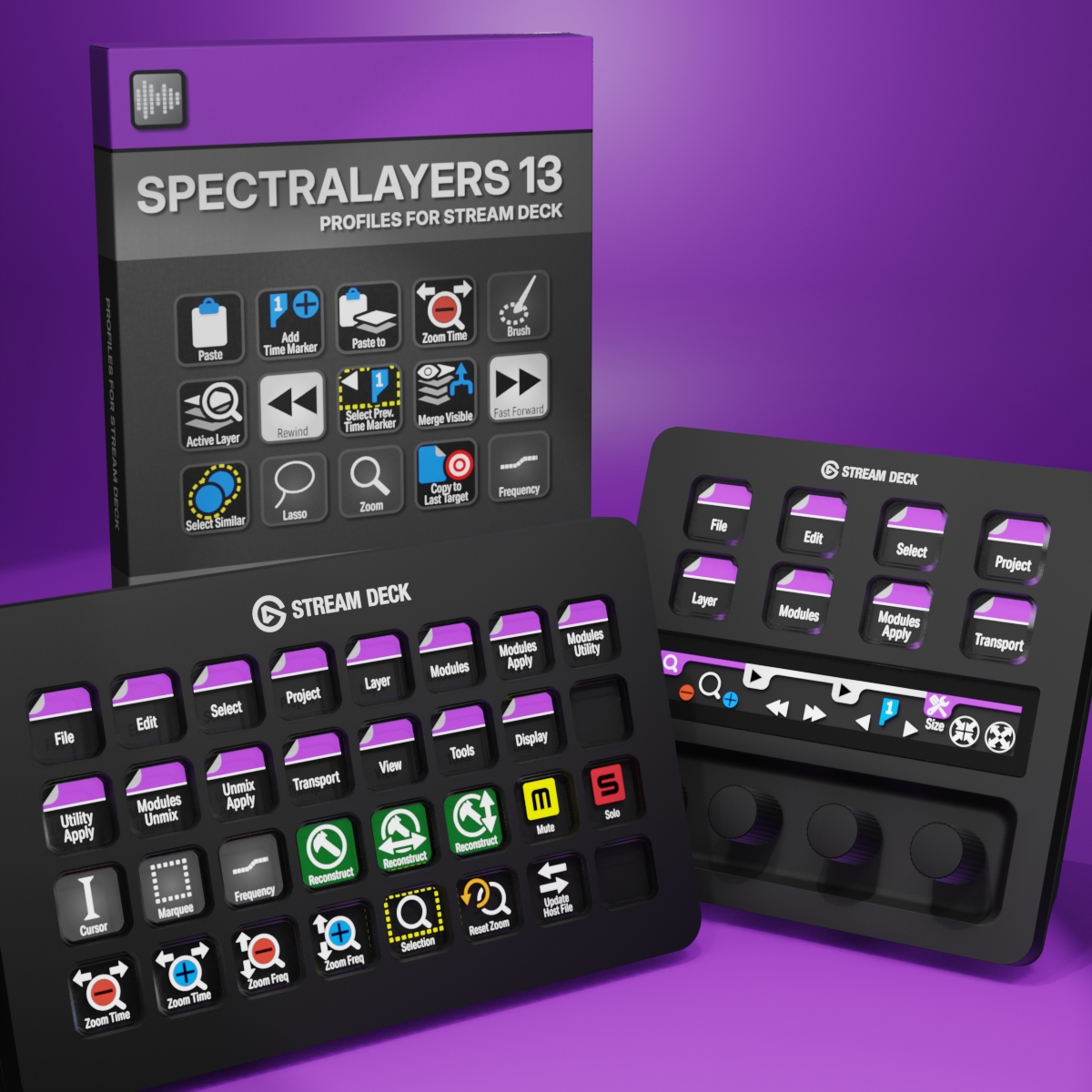 SpectraLayers Pro 13 Profiles for Stream Deck XL - Reg - Plus