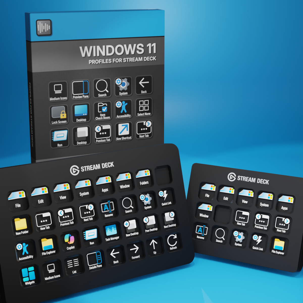 Windows 11 Profiles for Stream Deck XL - Reg