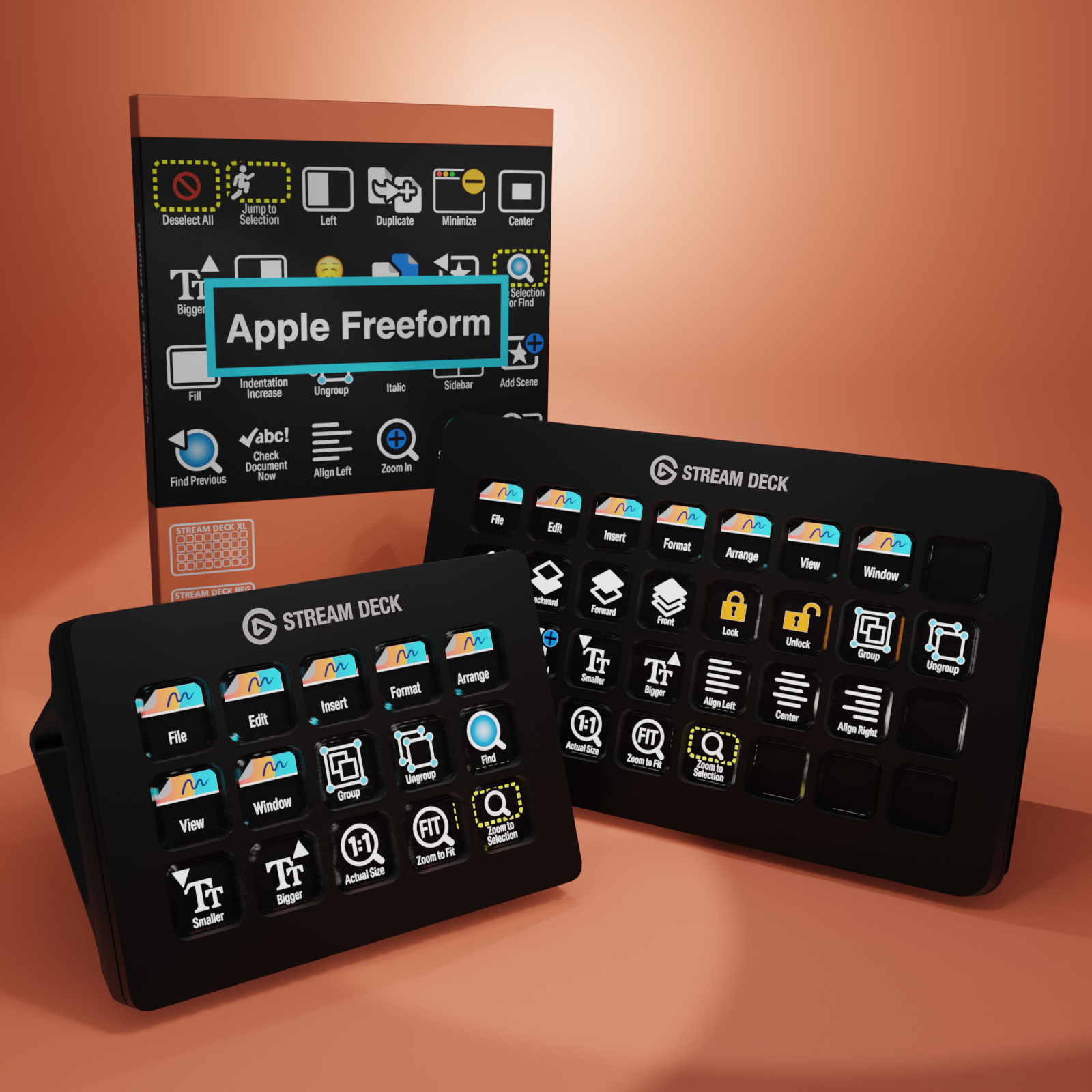 FREE Apple Freeform Icons for Stream Deck XL - Reg