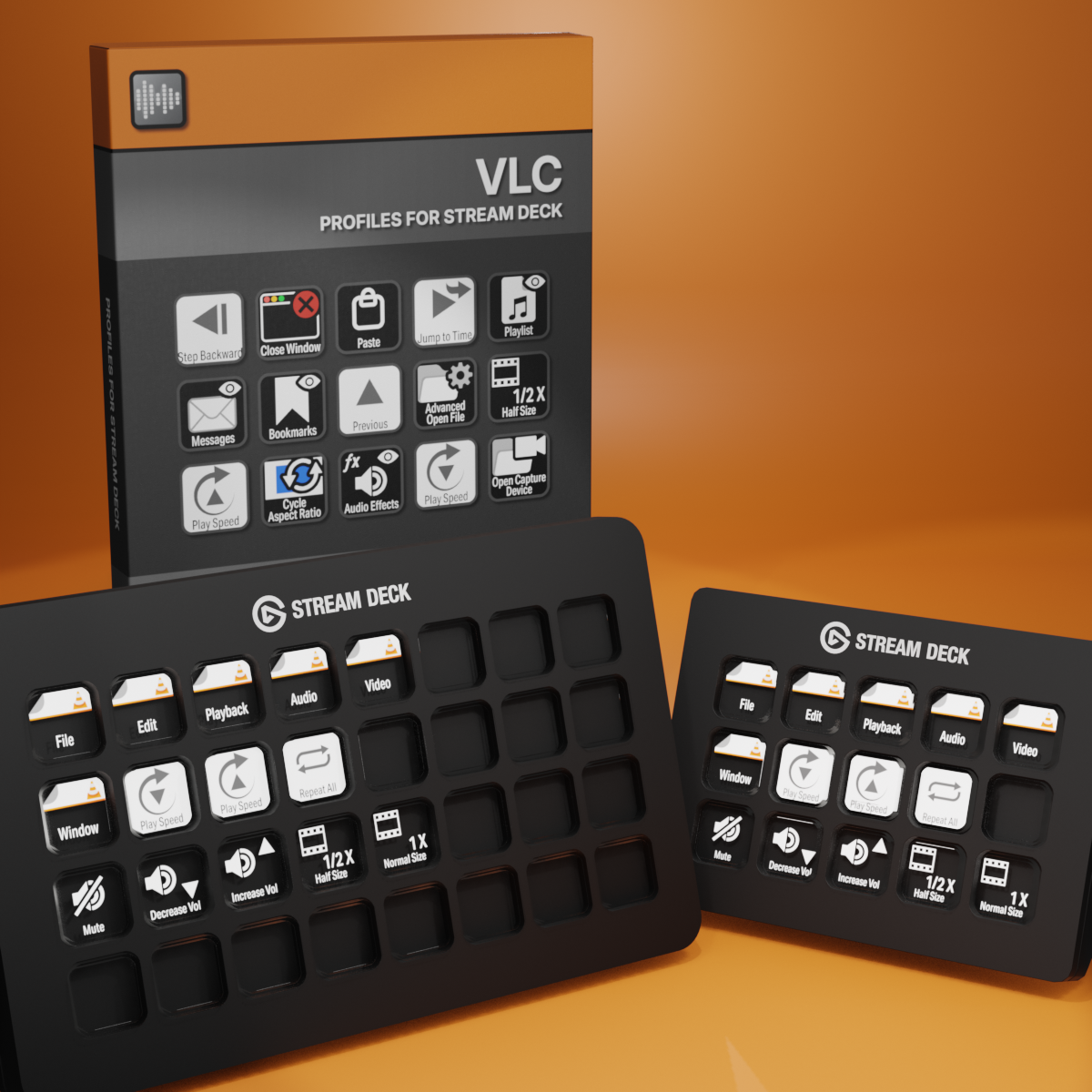 VLC Profile for Stream Deck XL - Reg