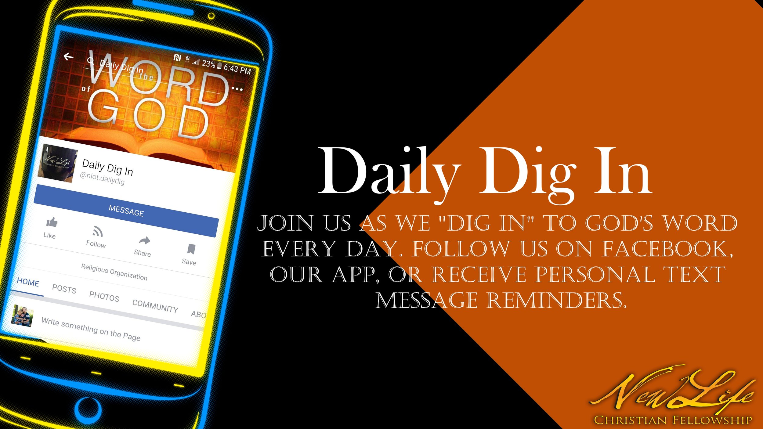 Daily dig in new life christian fellowship