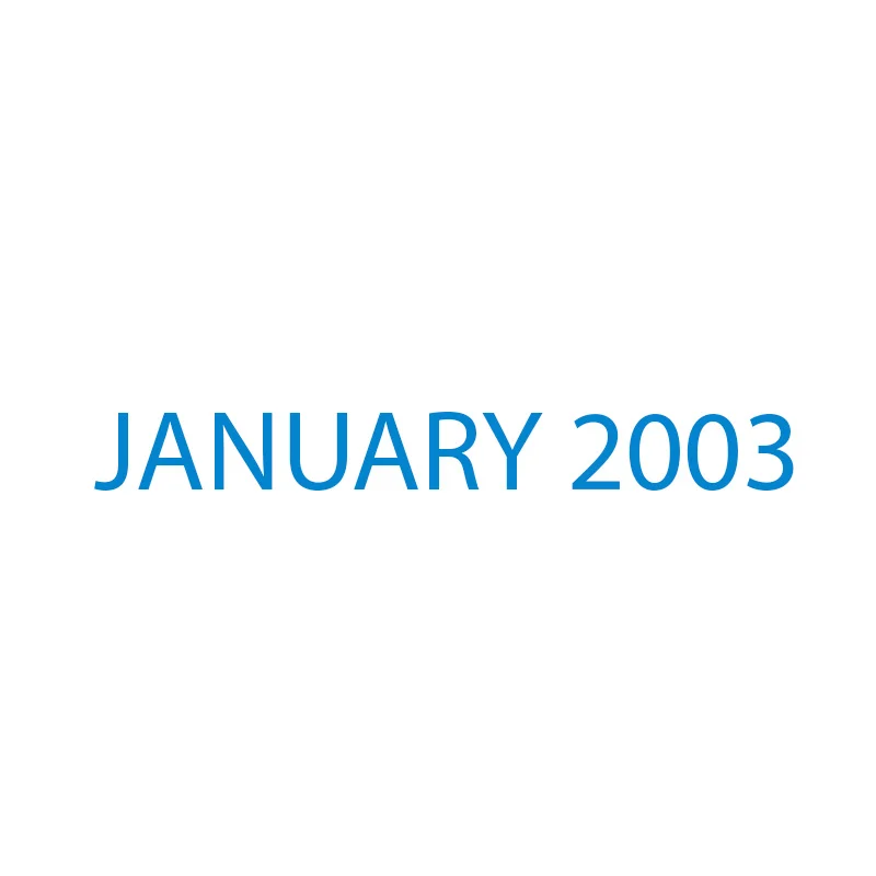 January 2003
