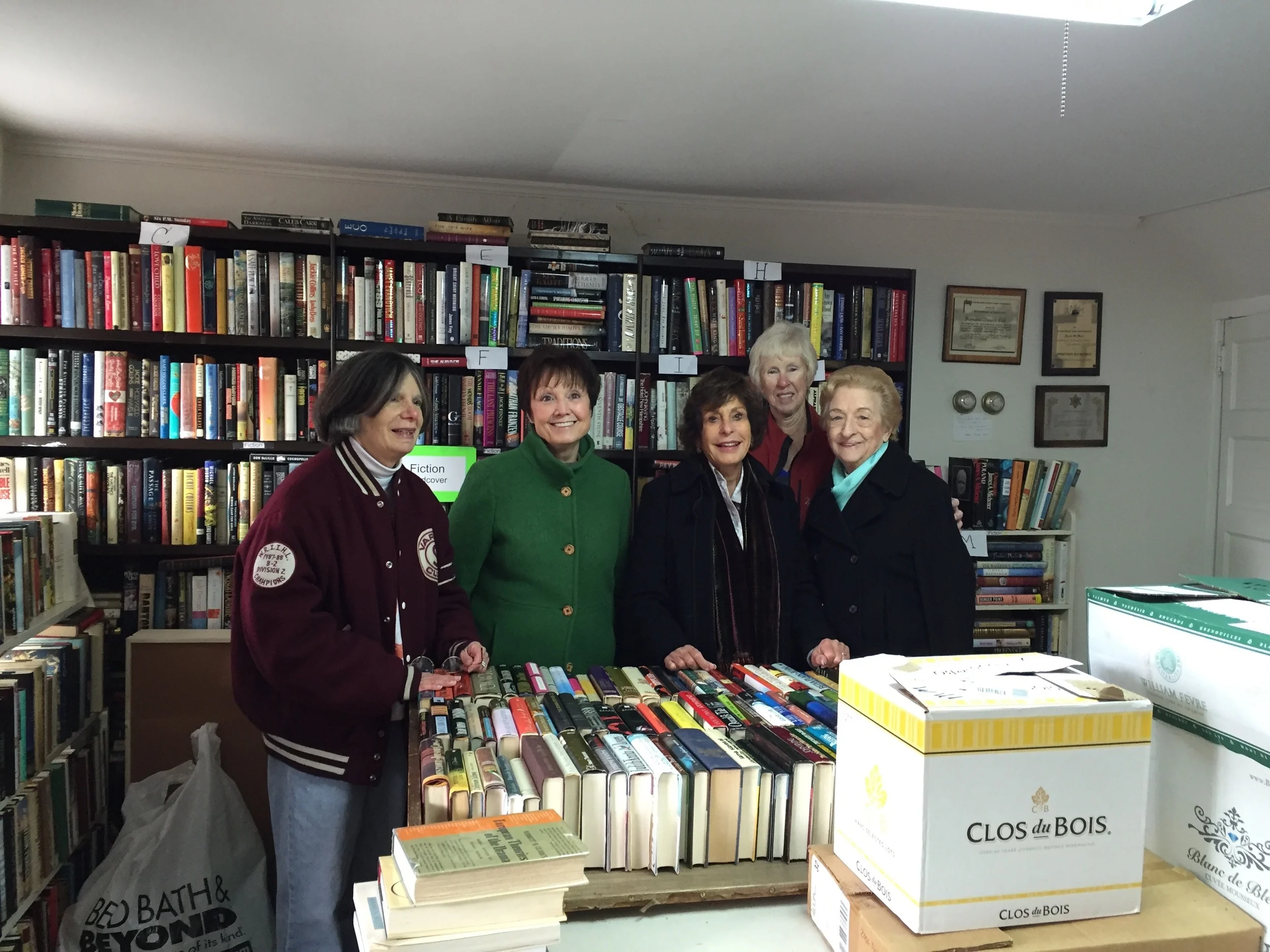Natasha Rose, Pat Seyfried, Connie Vaughan, Mary Van Cott and Lucille DeBellis