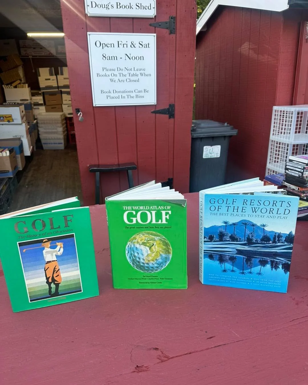 Fore! 

We may be losing the Ryder Cup, but come down a pick up a golf book!