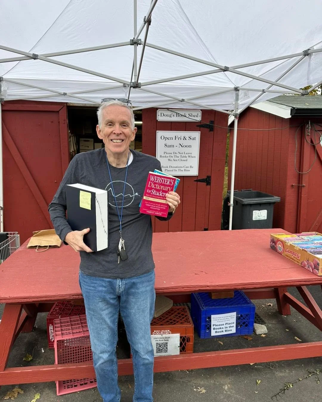 Last week Jack, a local teacher, came in looking for some dictionaries for his students.  This week we sent him off with three!