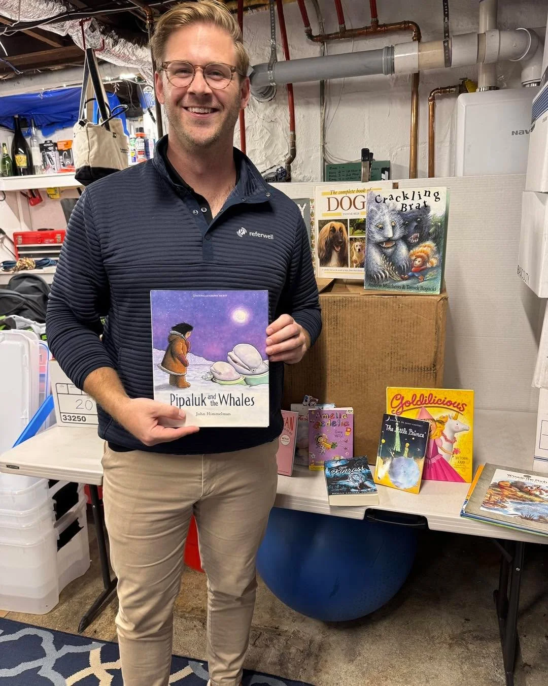 Many thanks to Joe Marx and ReferWell corporation for running a kids book drive for us. Complete with hand drawn bookmarks in every book!