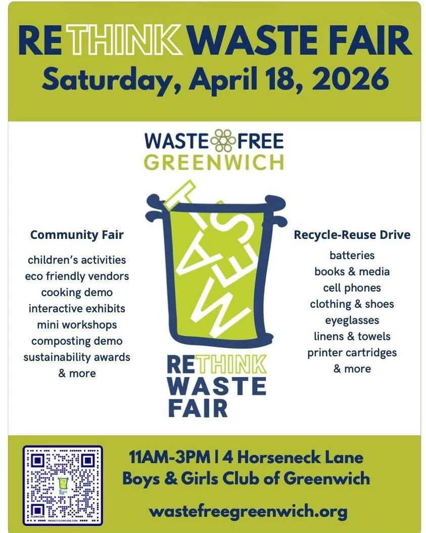 We are looking forward to participating in the upcoming ReThink Waste Fair at the Bots &amp; Girls Club of Greenwich. See you all there!