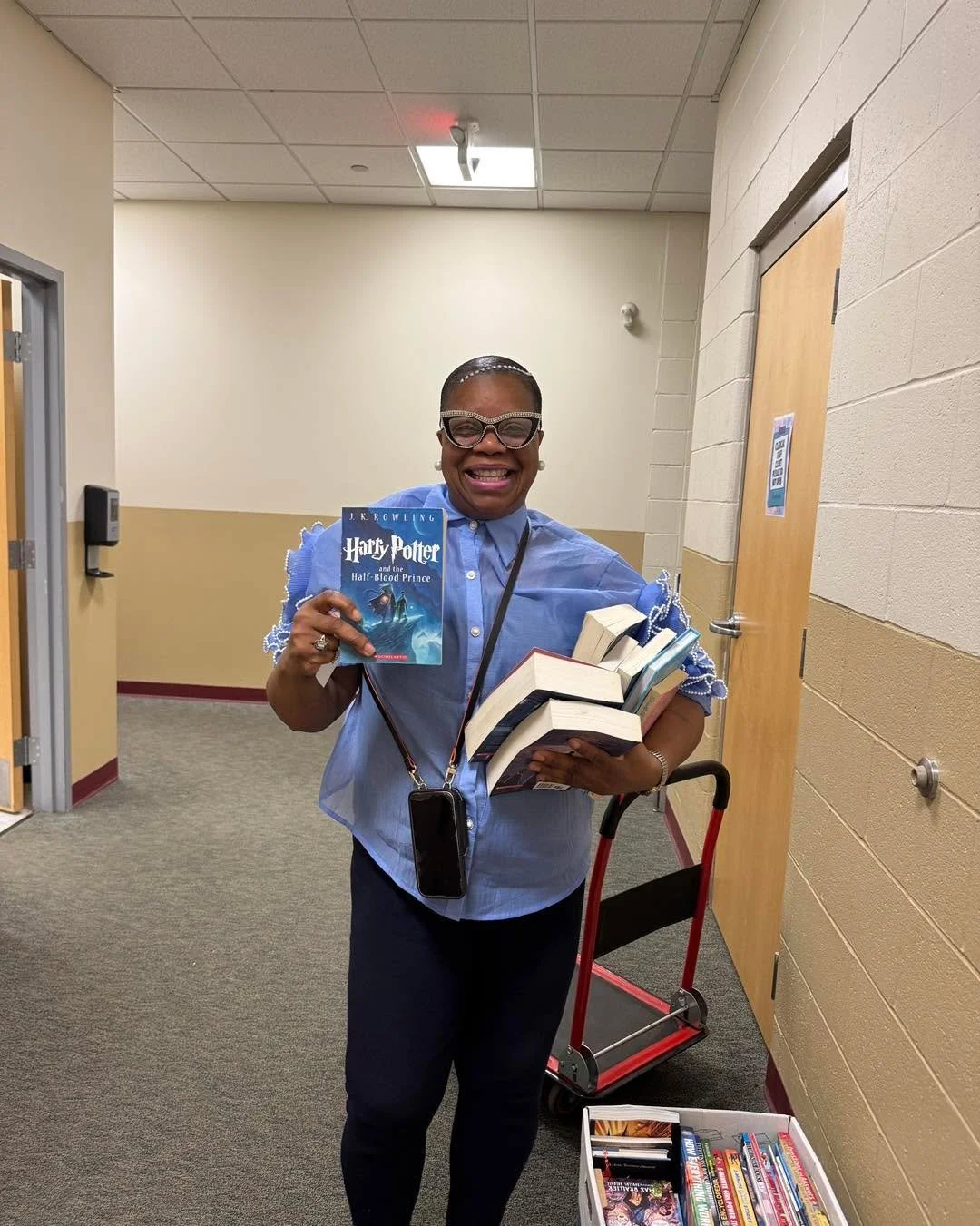 Lena at Cesar Batalla is psyched to get some books out to their kids