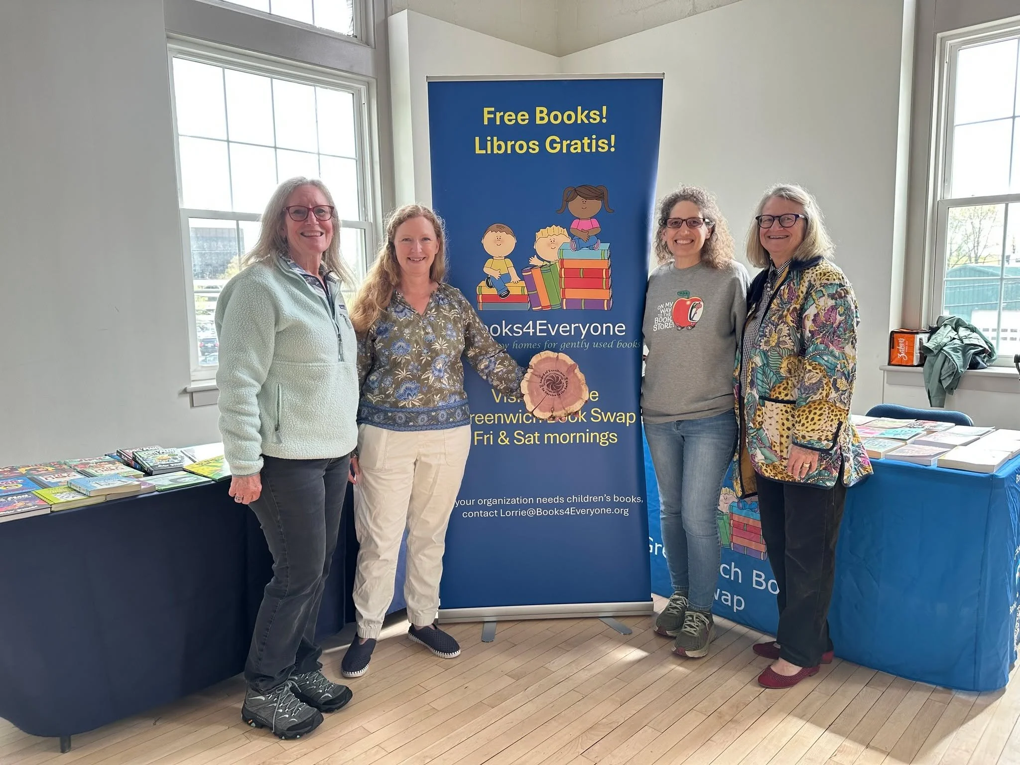 We were thrilled that the Greenwich Book Swap was one of the recipients of the 2026 Sustainability Awards at the Waste Free Greenwich's Rethink Waste Fair, on April 18 at the Boys and Girls Club of Greenwich. Many thanks to the Sustainability Committ