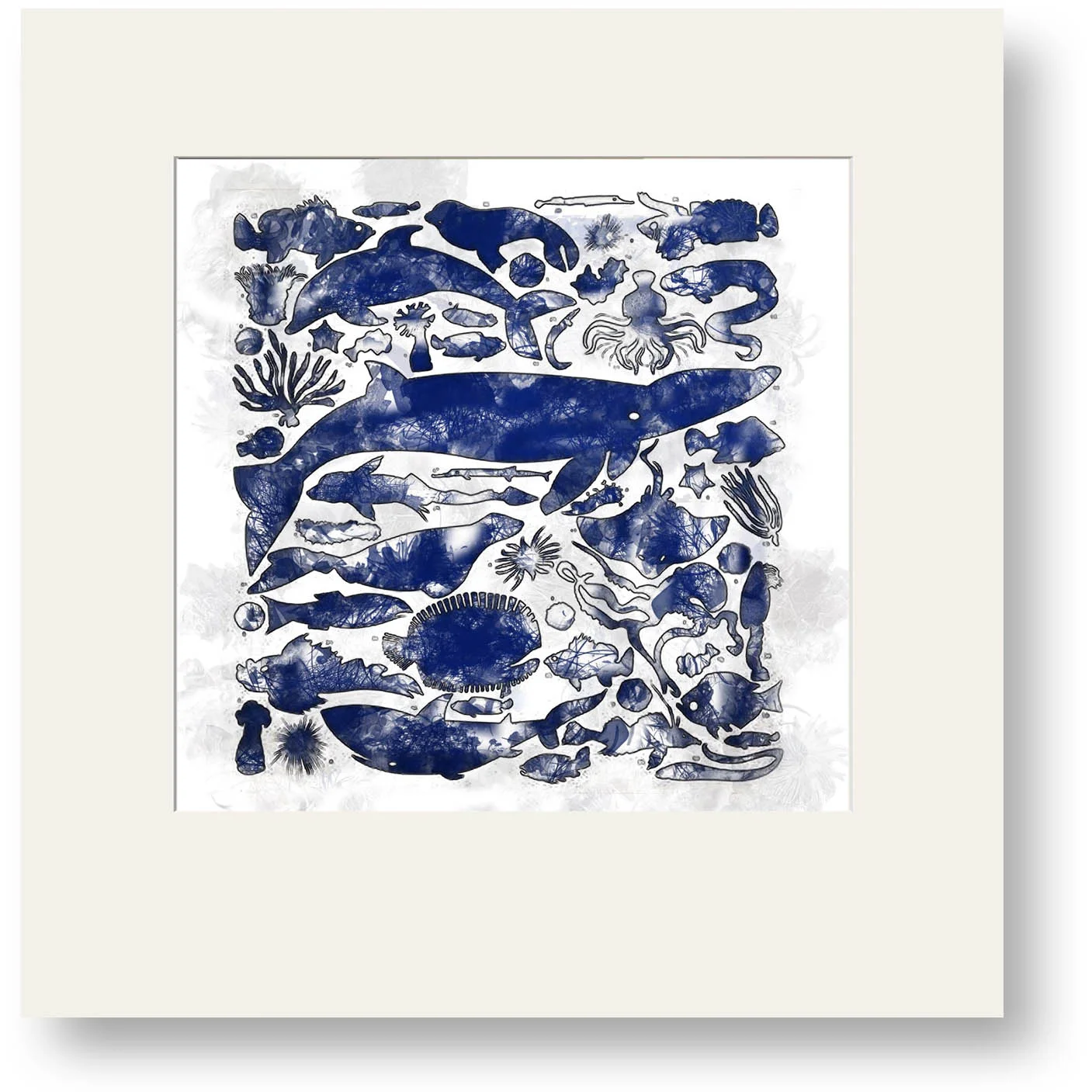 Window Mounted Creatures of the Sea (30cm x 40cm)