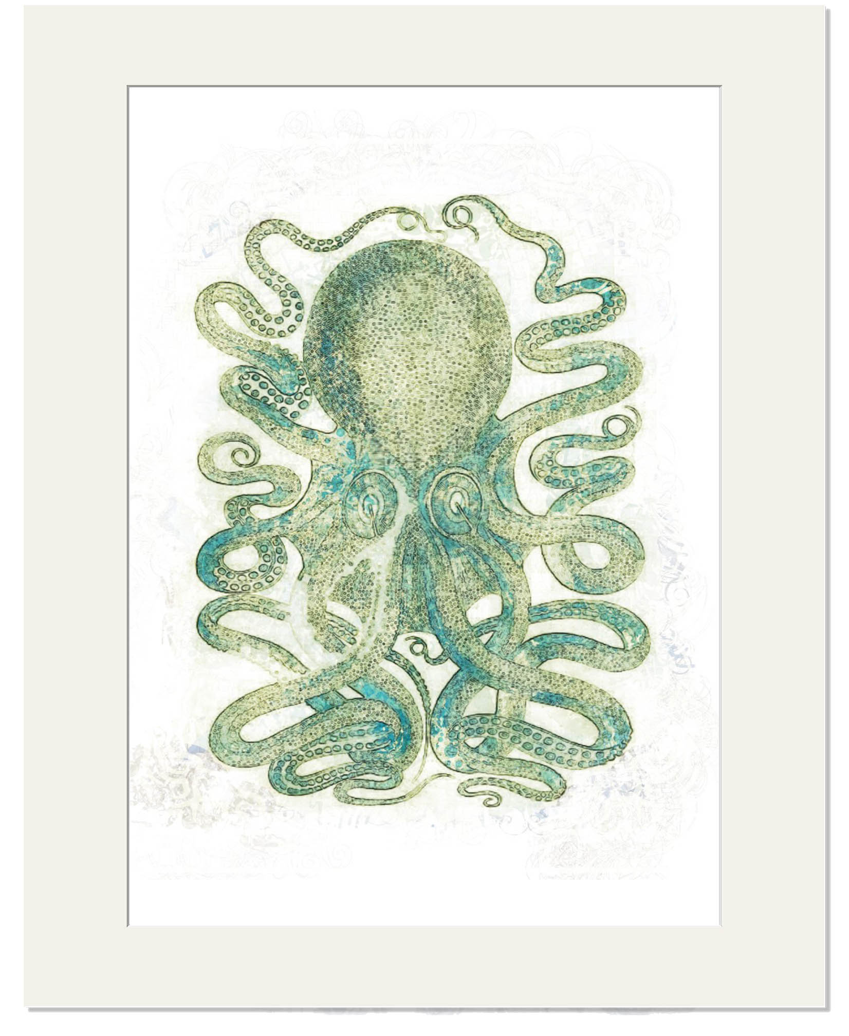 Window Mounted Octopus 1 (30cm x 40cm)