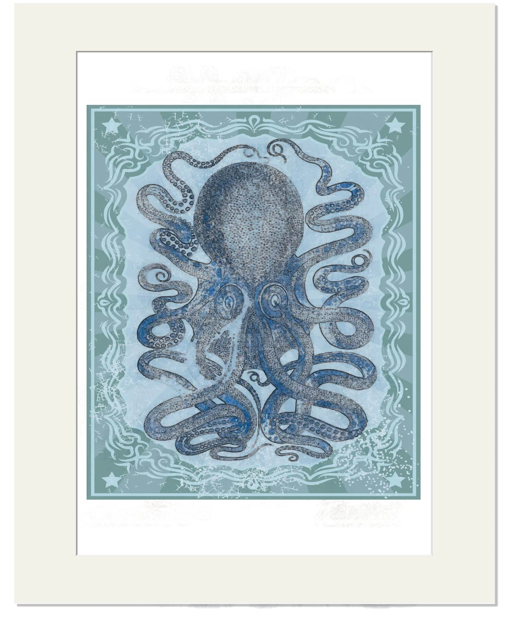 Window Mounted Octopus 2 (30cm x 40cm)