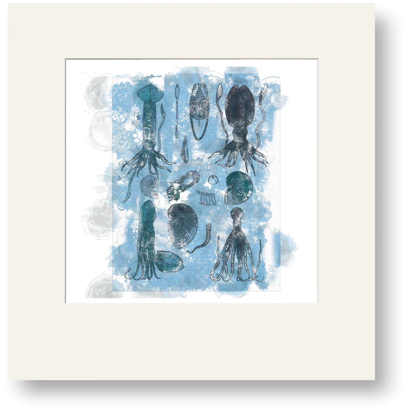 Window Mounted Squid (30cm x 40cm)