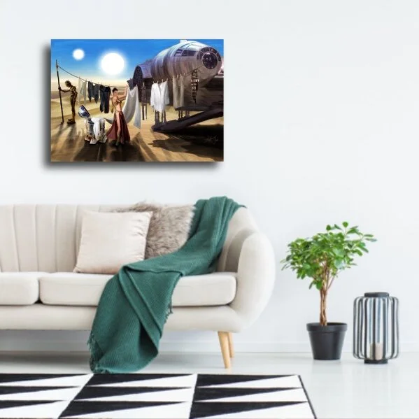 Tatooine canvas on a wall
