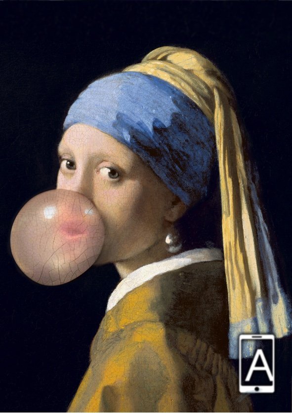 Girl with the Pink Bubble