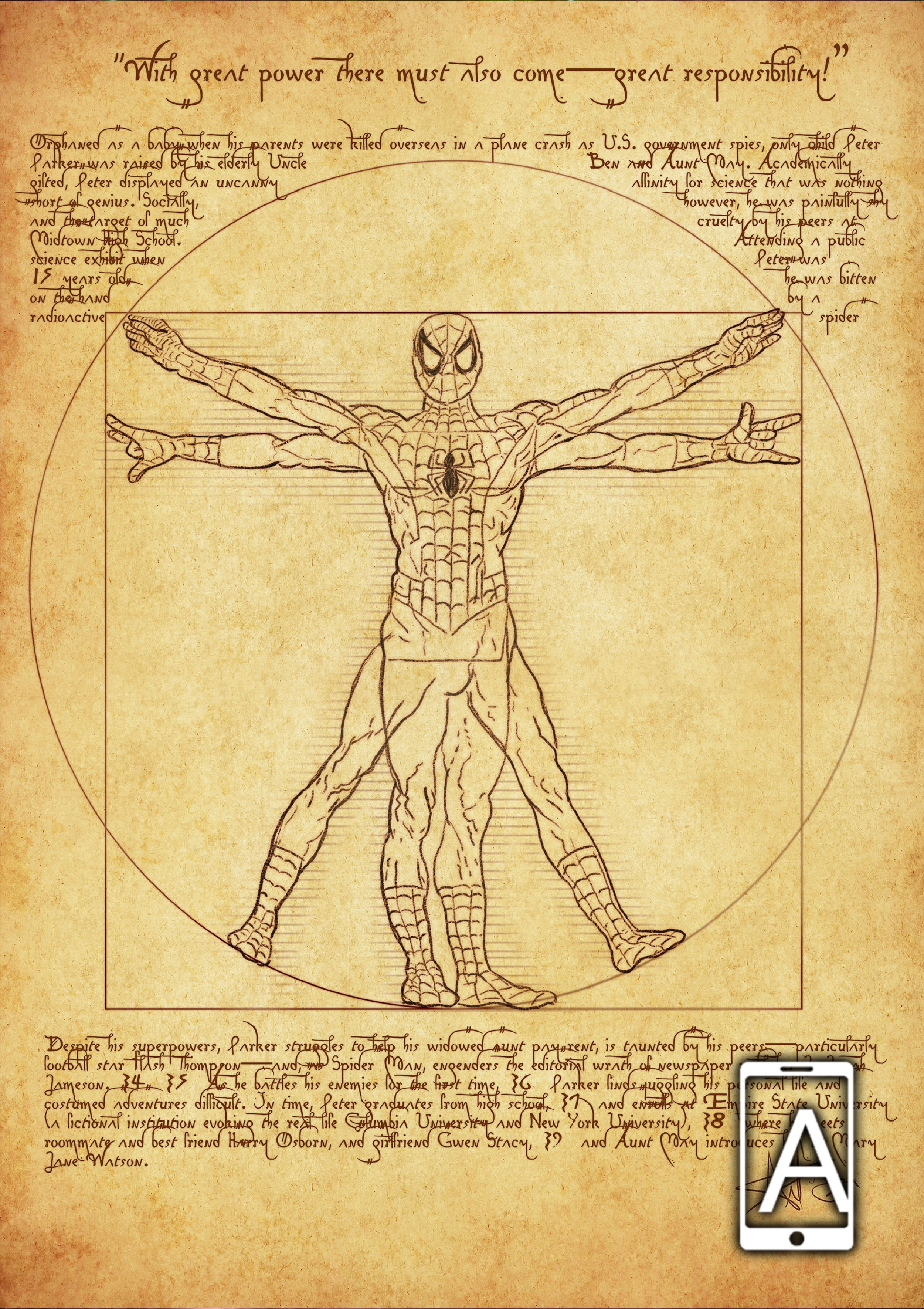 Vitruvian Spider Man