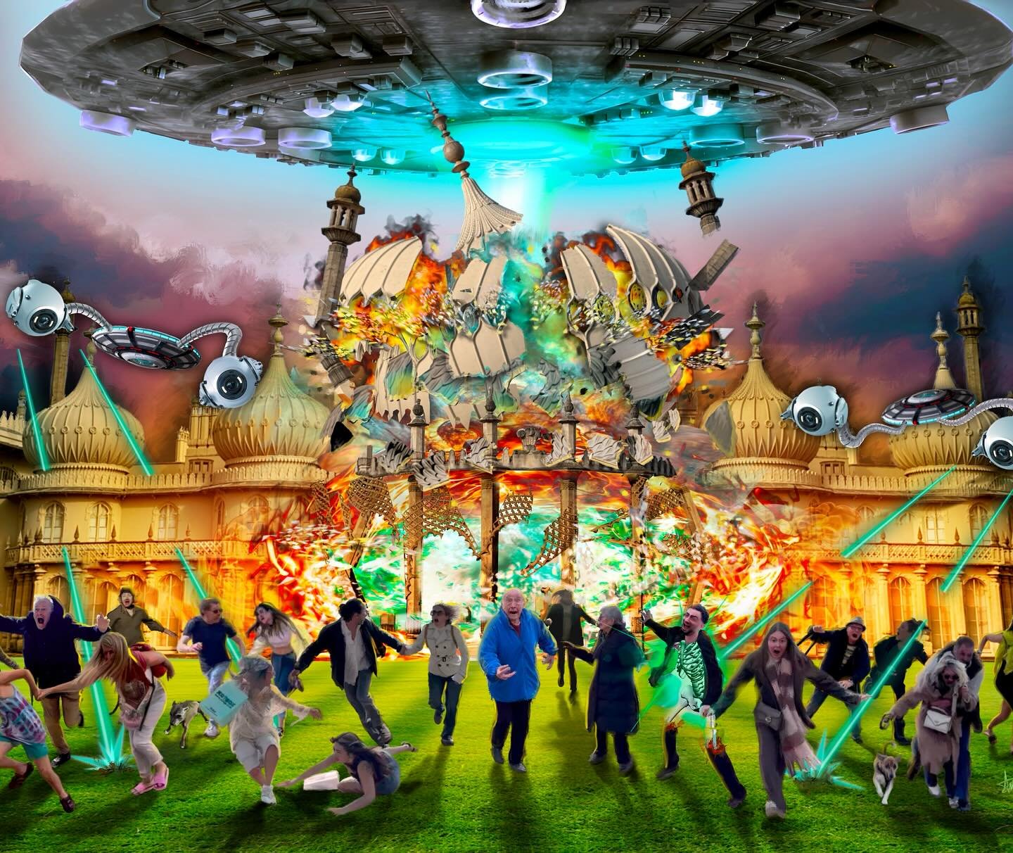 🛸BRIGHTON DISASTER SERIES &mdash; #7 IS COMING🔥
Want to be in the next painting? Now&rsquo;s your chance.

Here&rsquo;s how it works:

🌊 Filming will based here in Brighton,at your convenience, at my seafront gallery 
🎬 If you can&rsquo;t make it