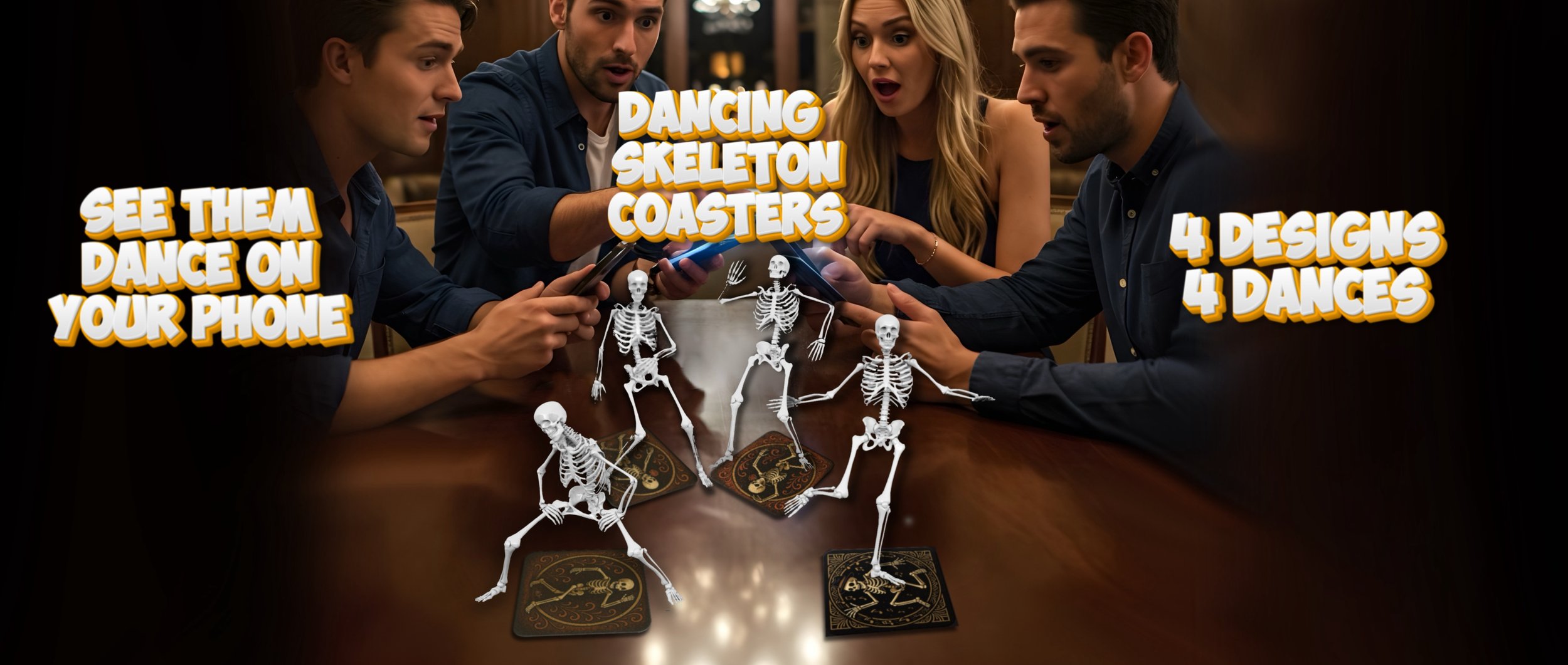 Skeleton Coasters