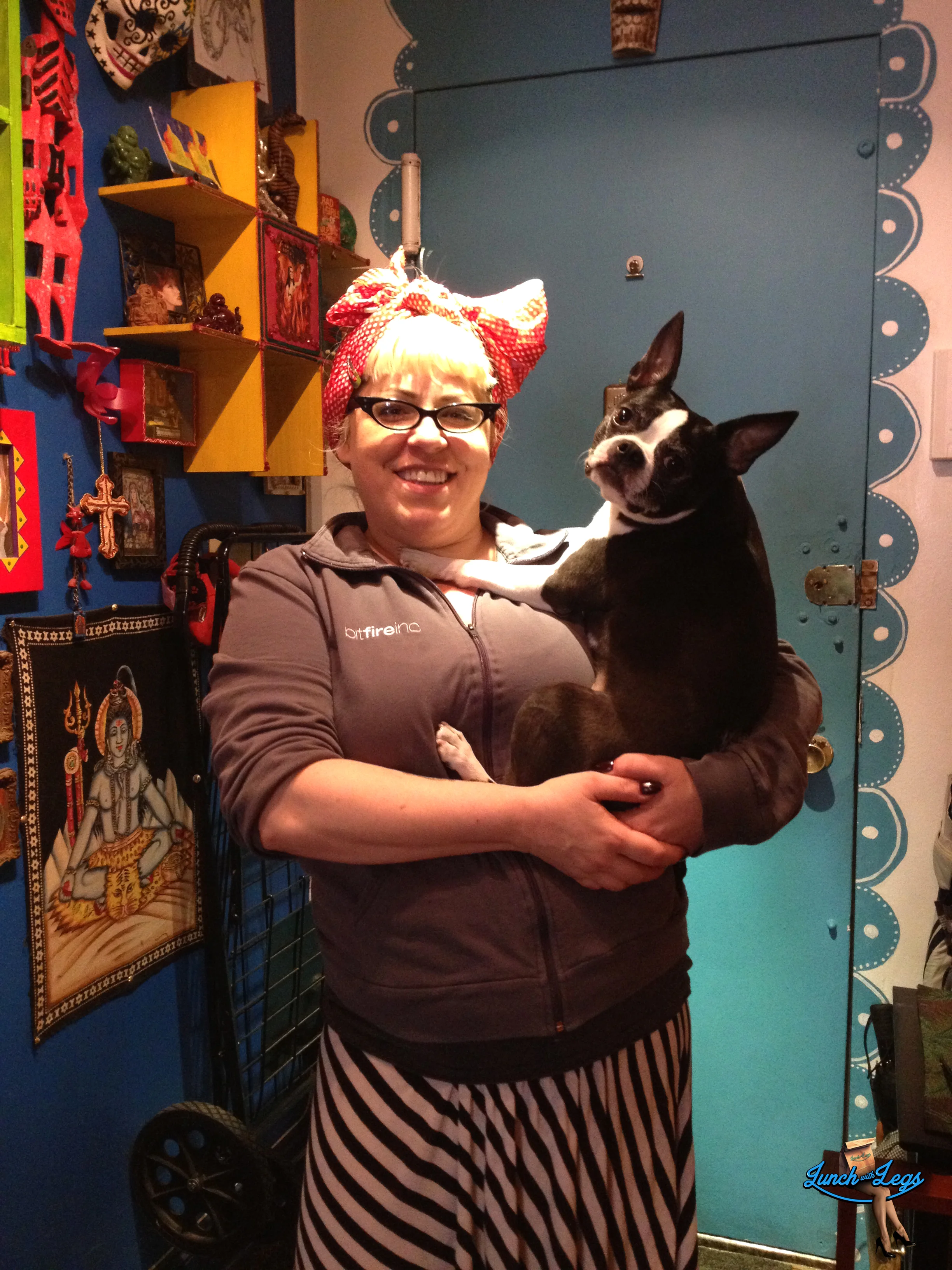 Shelly Watson and her beautiful Boston Terrier Zelda