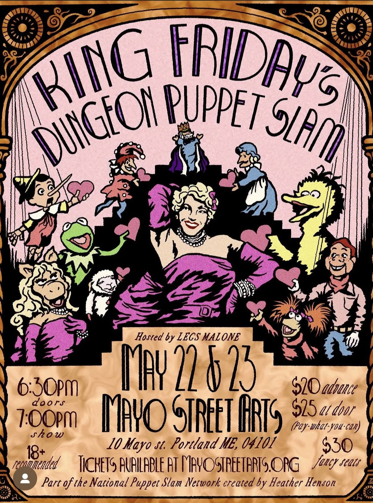 King Friday's Dungeon Puppet Slam