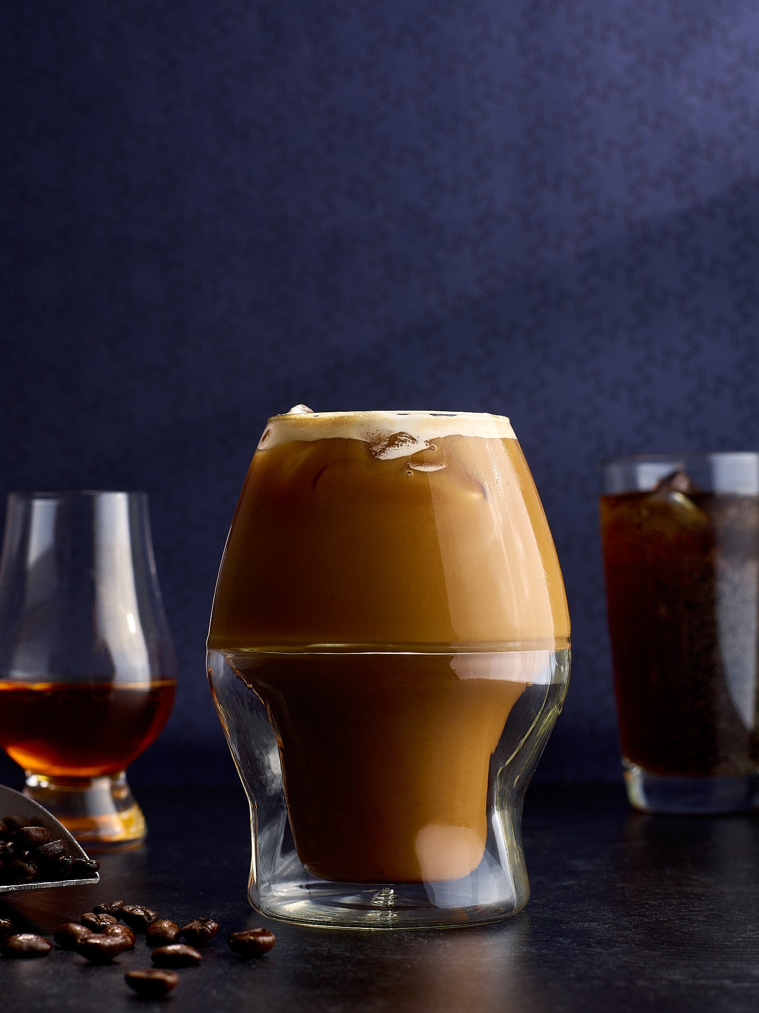 BLK&Bold Recipes for Impact coffee specialty beverage book Compass USA Canteen beverage advertising photography by Dhanraj Emanuel, studio drink photographer Greensboro NC