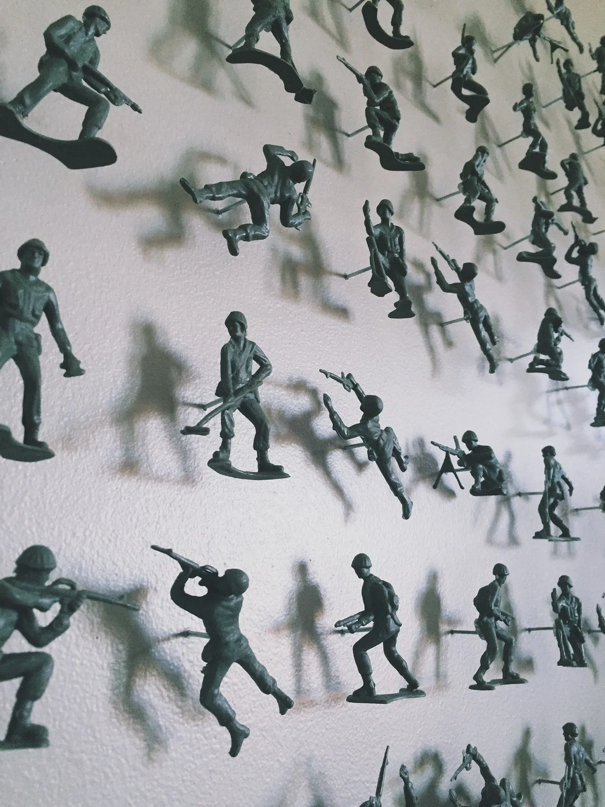 army men as wallpaper. no, but really. 