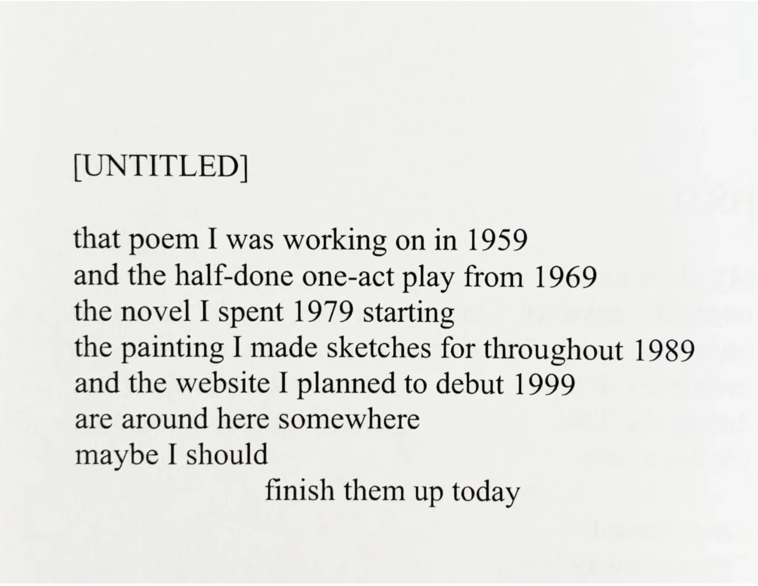 You have unfinished things. If you're stuck, DM me.