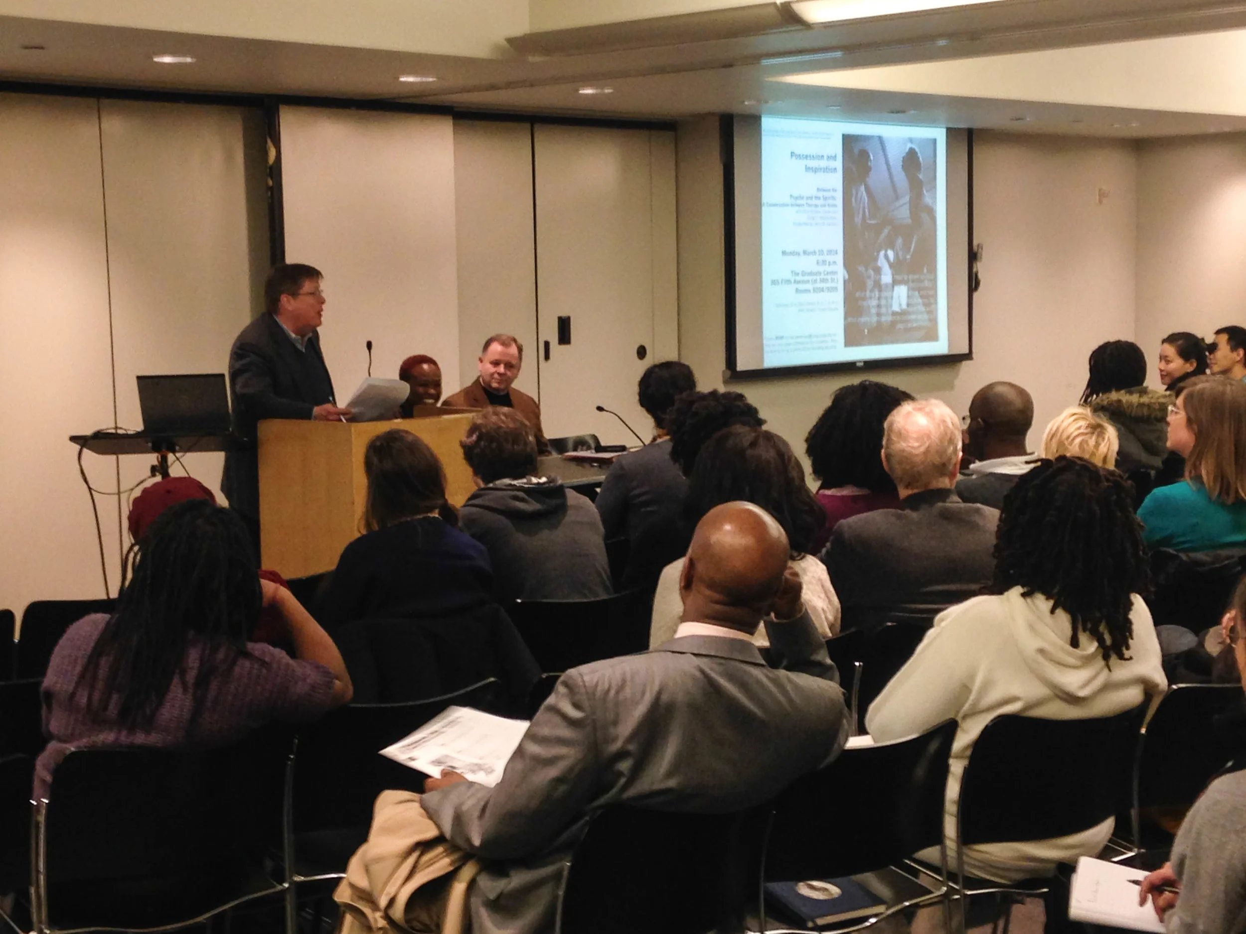 Faculty Hosted Event: Possession and Inspiration – Between the Psyche and the Spirits: A Conversation between Therapy and Vodou Photo courtesy: Ellis Rua