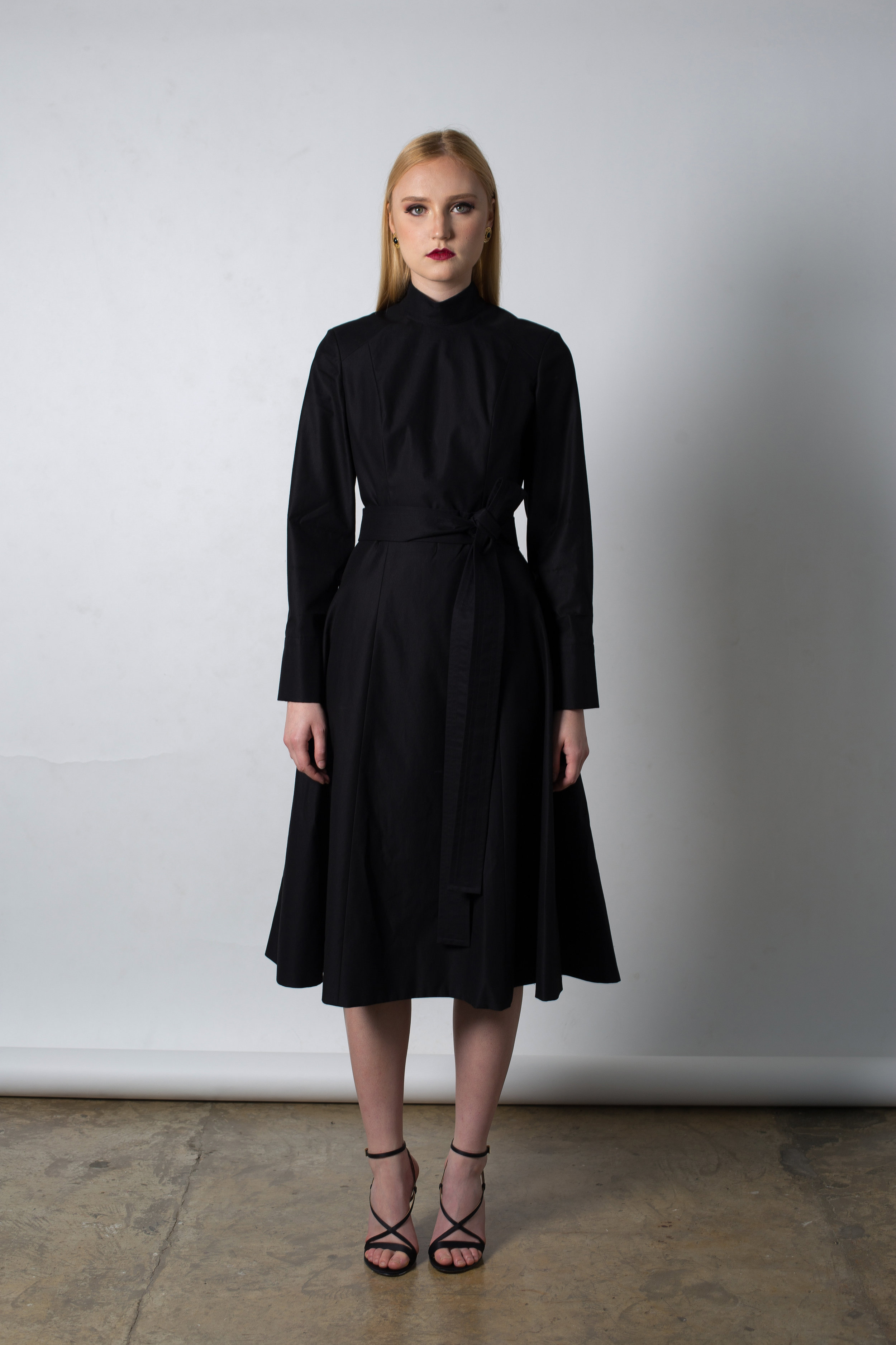 Midi soldier dress with padded shoulder (1).jpg