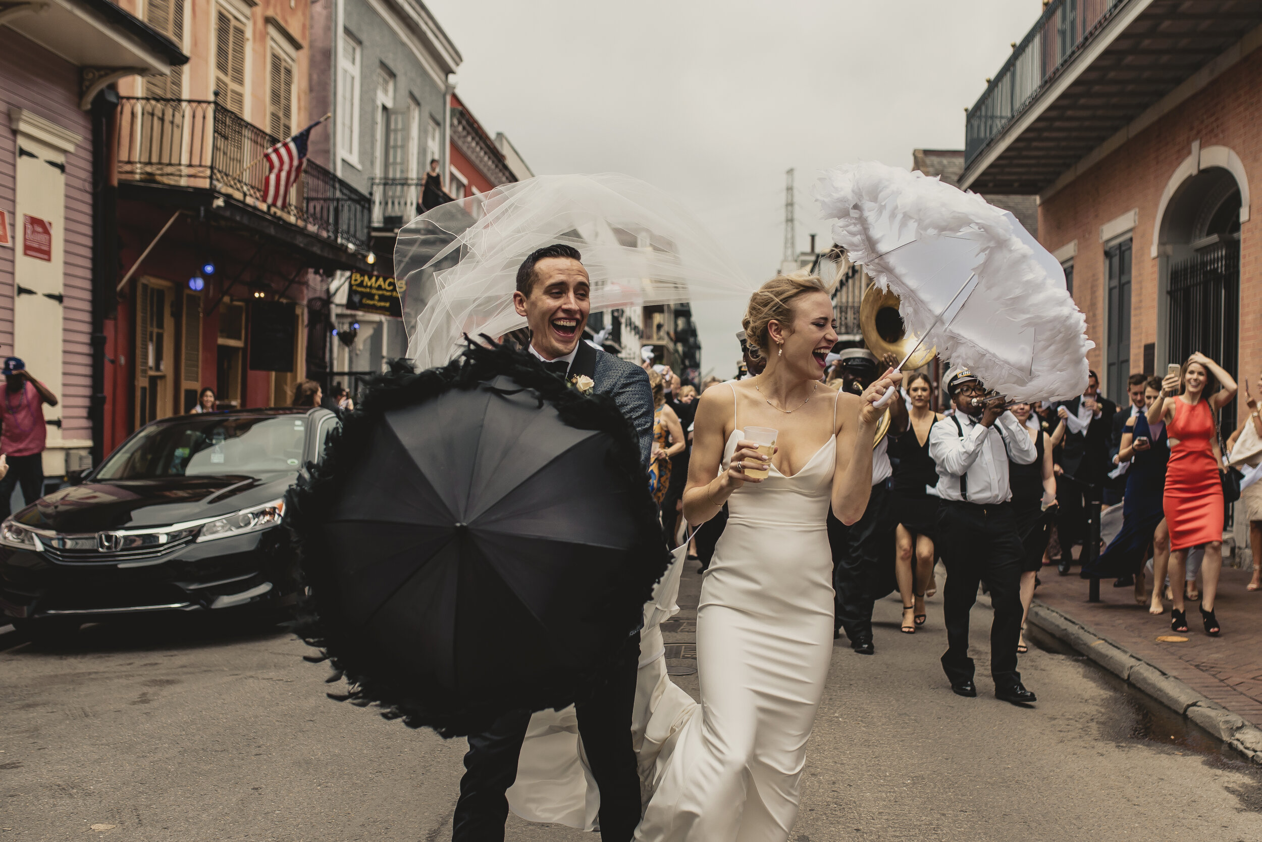 Wedding Second Line New Orleans - The Swansons