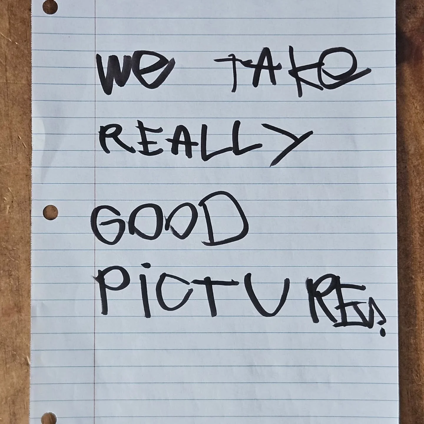 Our 6 year old runs the marketing department now. 

She understood the assignment. Limited Spring dates available. 

Holla.
