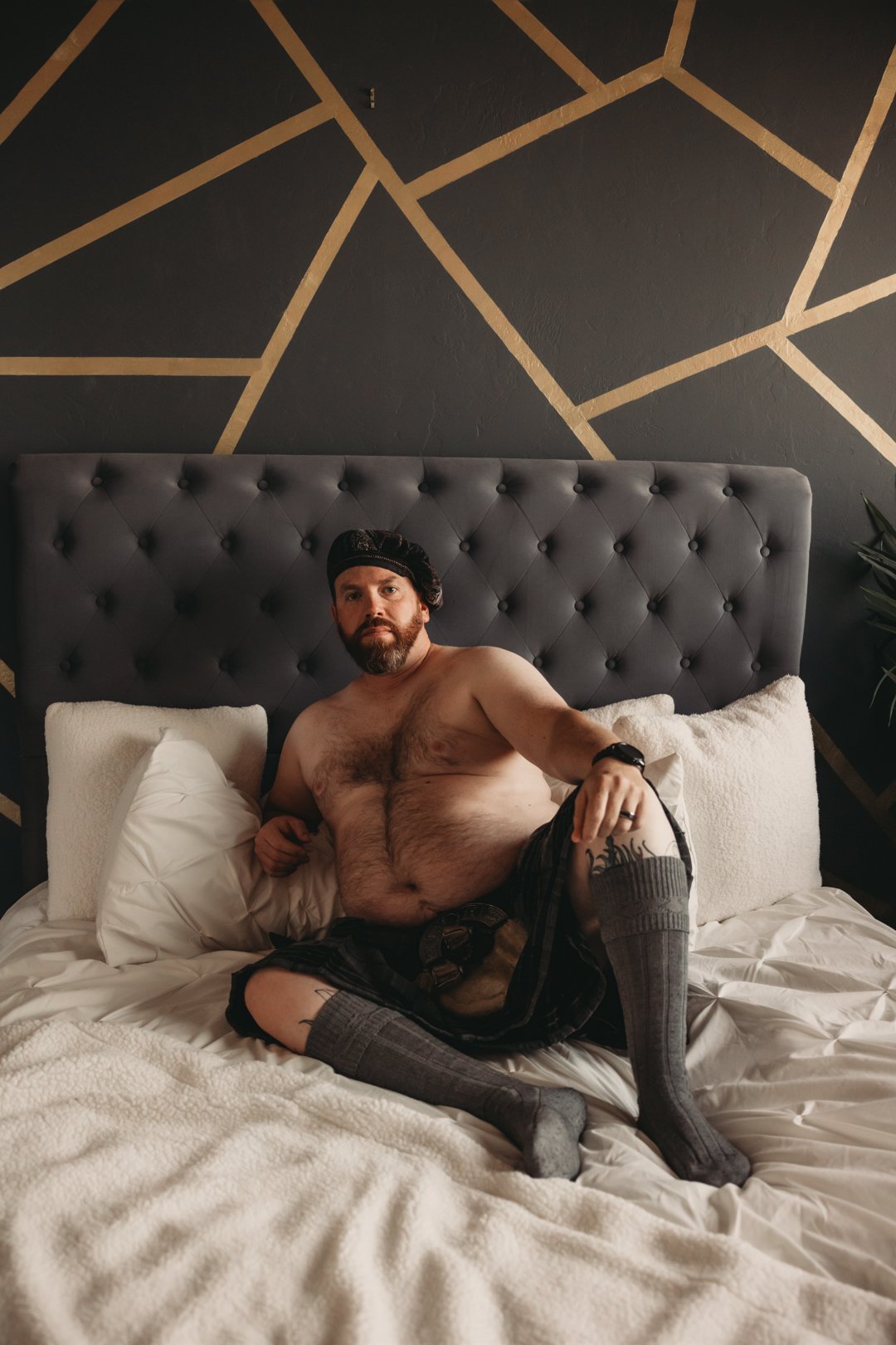 Men's Boudoir Photography Tucson | Moody Bedroom Session