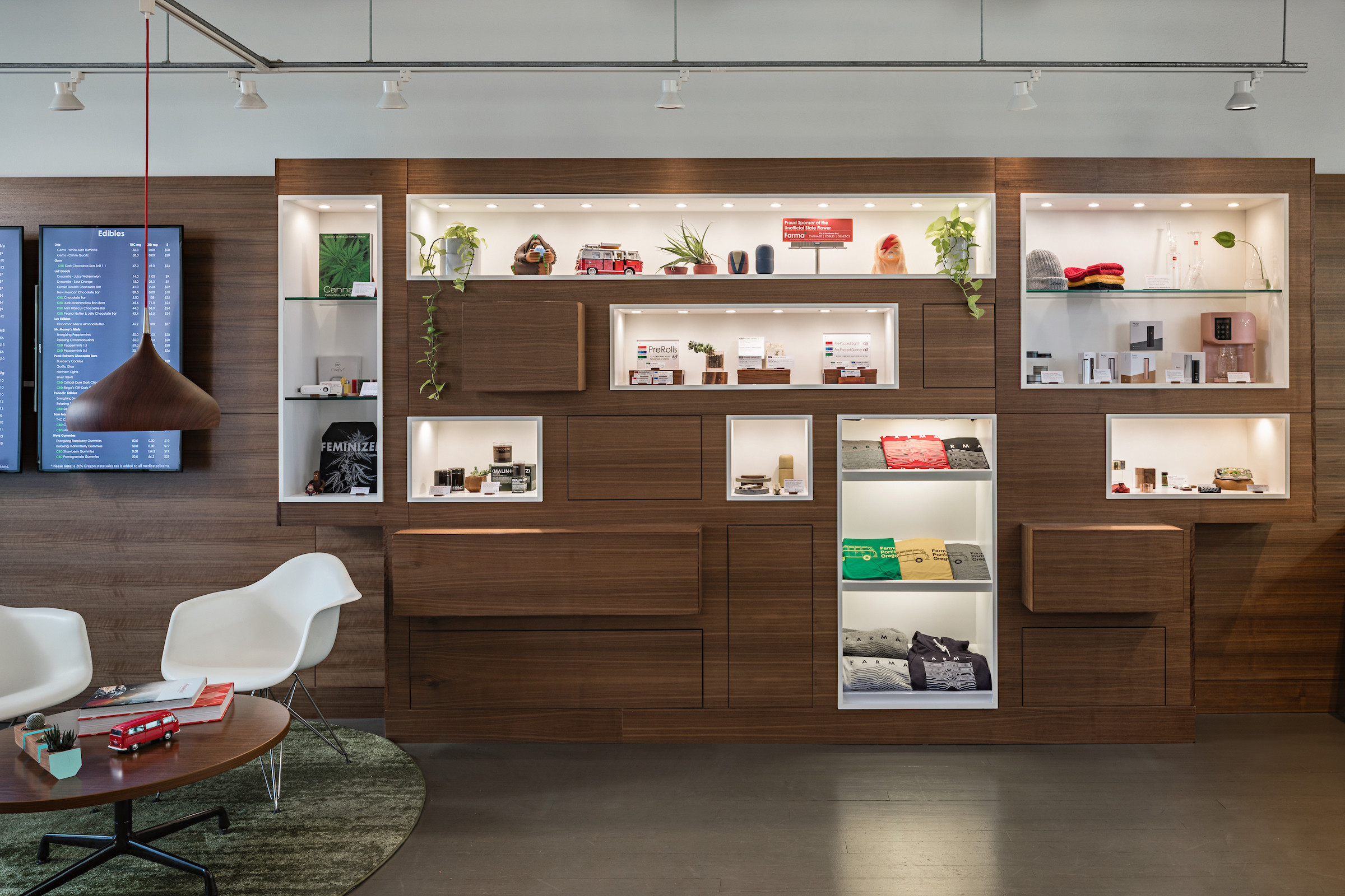 Custom cabinetry and lighting