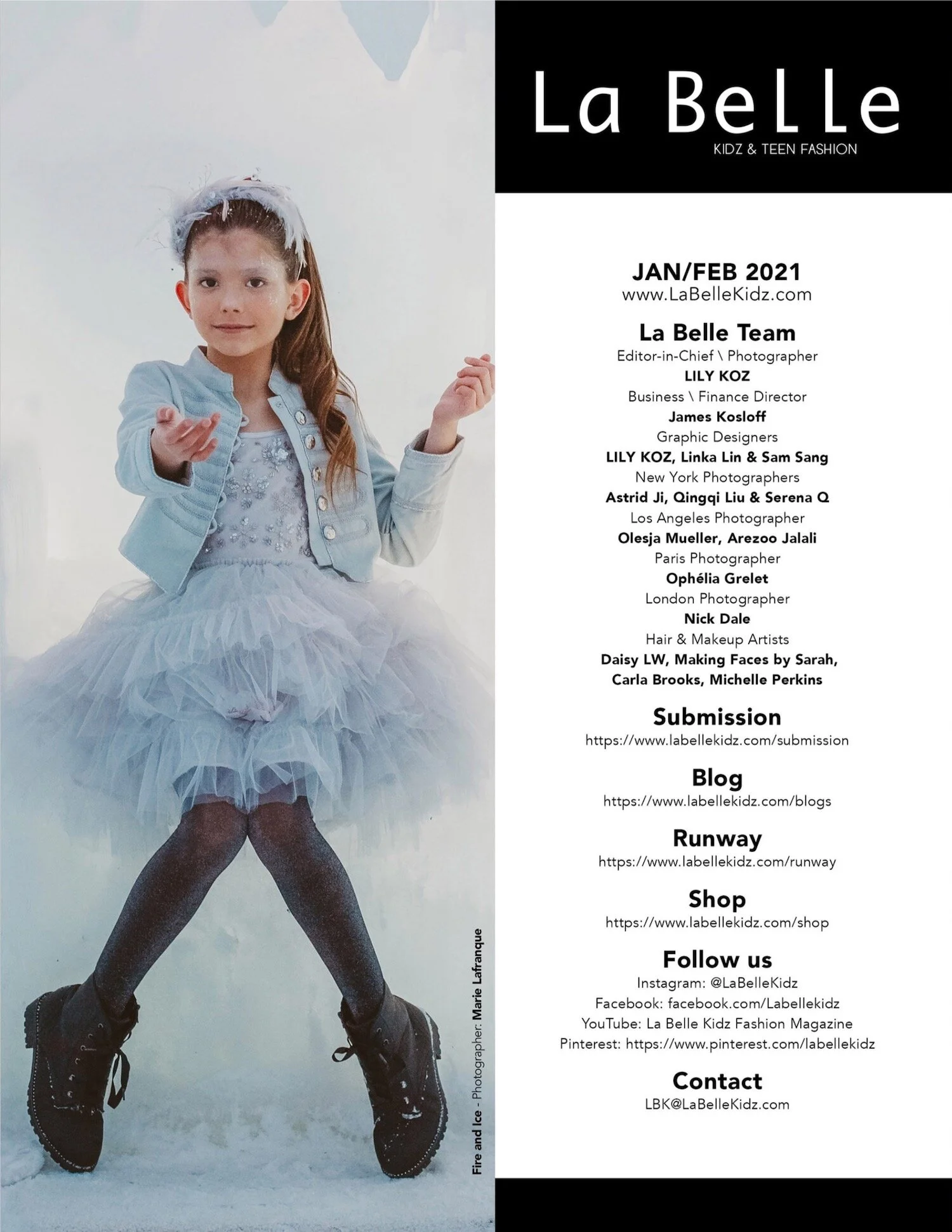Fire and Ice | La Belle Kidz | Jan/Feb 2021