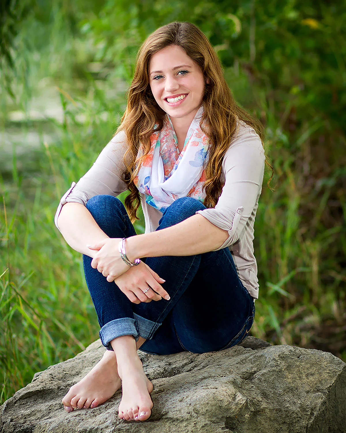 Girl on Rock