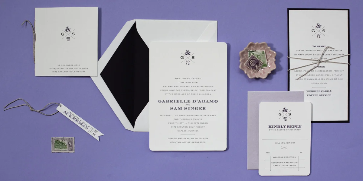 chicago letterpress wedding invitations postscript paper