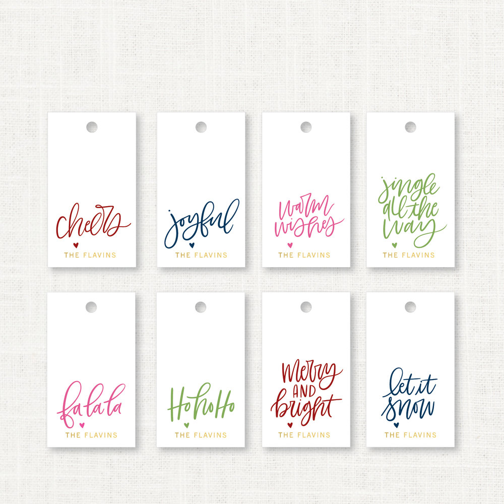 Personalized Holiday Gift Tags — postscriptpaper