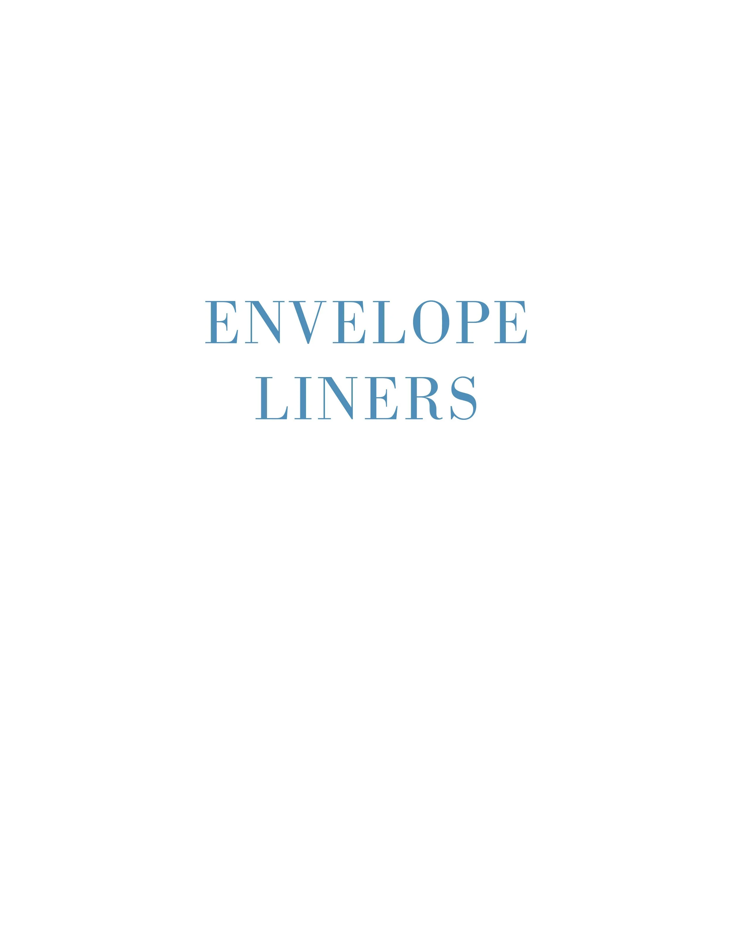 Envelope Liners